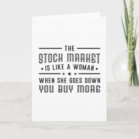 De beurs is als een vrouwenhandel kaart (Voorkant)