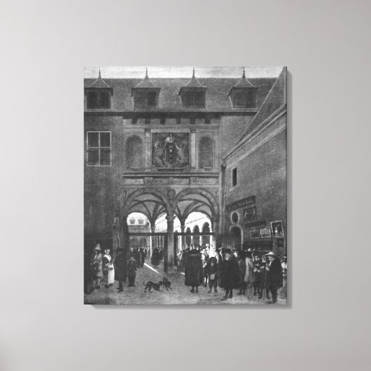 De beurs van Amsterdam Canvas Afdruk (Voorkant)