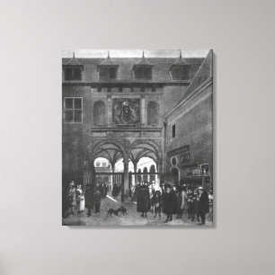 De beurs van Amsterdam Canvas Afdruk