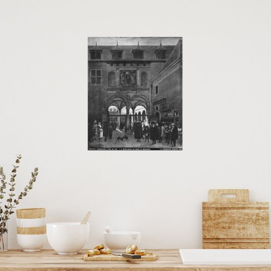 De beurs van Amsterdam Poster (Keuken)