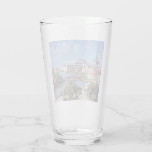 De beurs van Chicago World (Columbian Exposition) Glas (Achterkant)