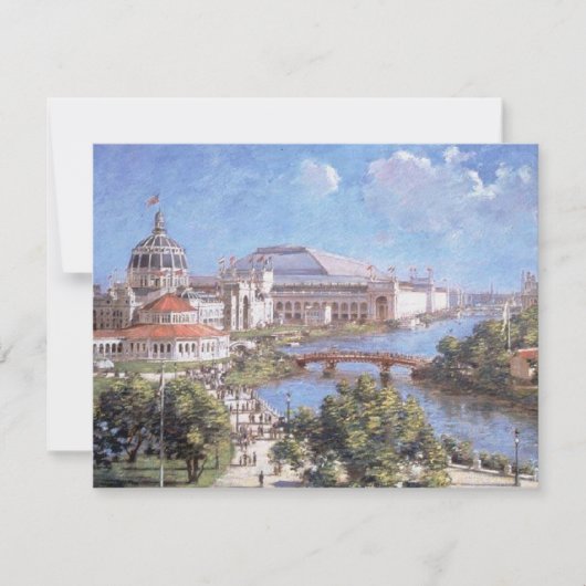 De beurs van Chicago World (Columbian Exposition) Kaart (Voorkant)