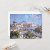 De beurs van Chicago World (Columbian Exposition) Kaart (Voorkant / Achterkant in situ)