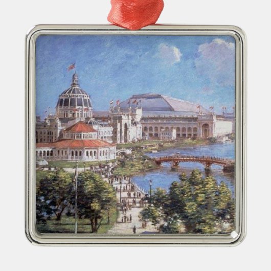 De beurs van Chicago World (Columbian Exposition) Metalen Ornament (Voorkant)