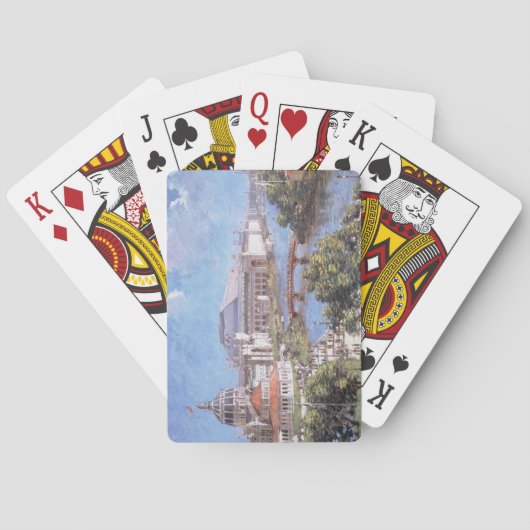 De beurs van Chicago World (Columbian Exposition) Pokerkaarten (Achterkant)