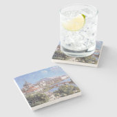 De beurs van Chicago World (Columbian Exposition) Stenen Onderzetter (Zijkant)