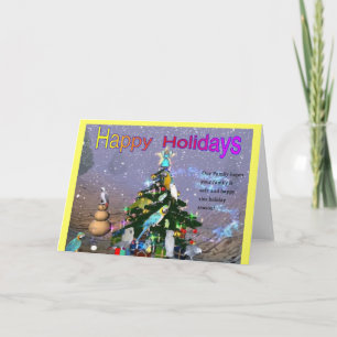 De bevederde Groeten van de Vakantie van de Feestdagen Kaart