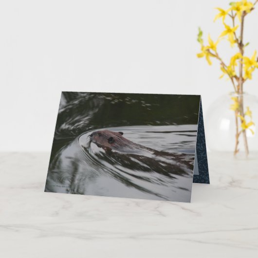 De bever kaart (Gele Bloem)