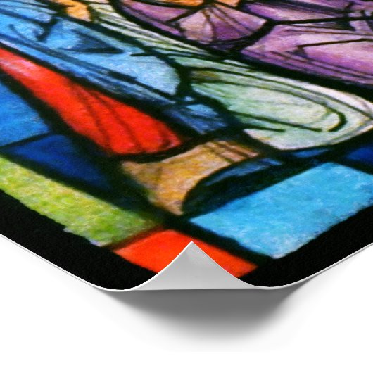 De bevestiging: Jezus/Religieus Kunst Poster (Hoek)