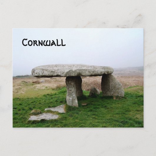 De Bevindende Stenen Cornwall Engeland van de Briefkaart (Voorkant)