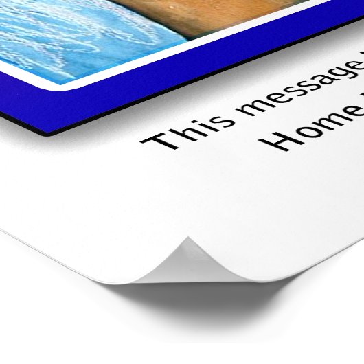 De bevolking heeft de macht poster (Hoek)