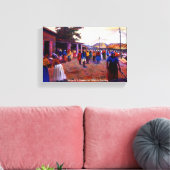 De bevolking van Nigeria Mojisola Gbadamosi Okubul Canvas Afdruk (Insitu (Woonkamer))