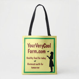 De Bevordering van het Boerderij Eco, de Url van u Tote Bag