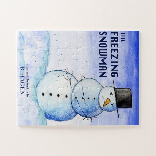 De bevriezing van de Snowman Puzzle Legpuzzel (Horizontaal)