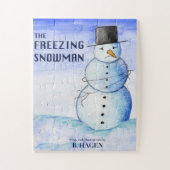 De bevriezing van de Snowman Puzzle Legpuzzel (Verticaal)