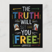 De bevrijding omarmen: de waarheid onthuld briefkaart (Voorkant)