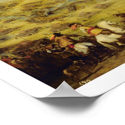 De bevrijding van de vesting van Lerida Poster (Hoek)