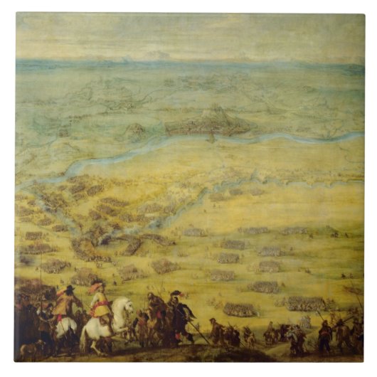 De bevrijding van de vesting van Lerida Tegeltje (Voorkant)