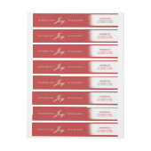 De bevroren Etiketten van het Adres van de Terugke (Vel)