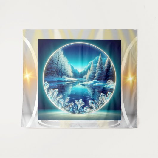 De bevroren spiegel wandkleed (Voorkant (horizontaal))