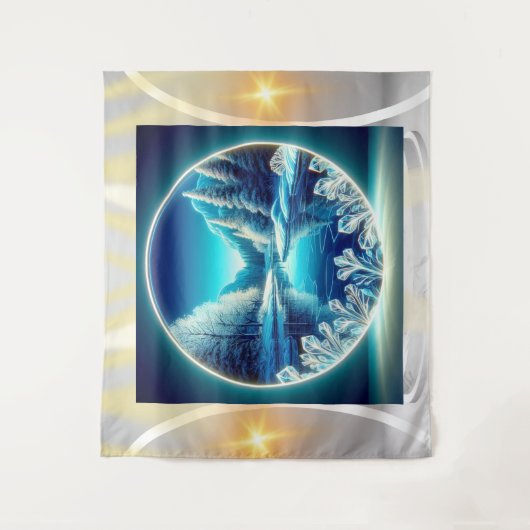 De bevroren spiegel wandkleed (Voorkant)