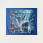 De bevroren spiegel wandkleed (Voorkant (horizontaal))