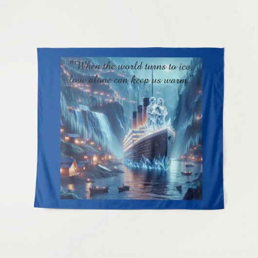 De bevroren spiegel wandkleed (Voorkant (horizontaal))