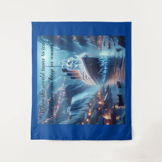 De bevroren spiegel wandkleed (Voorkant)