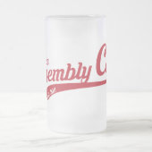 De bevuilde Mok van de Glas met de logo van de de  (Center)