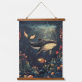 De bewaker van de diepte hangend wandkleed (Voorkant)