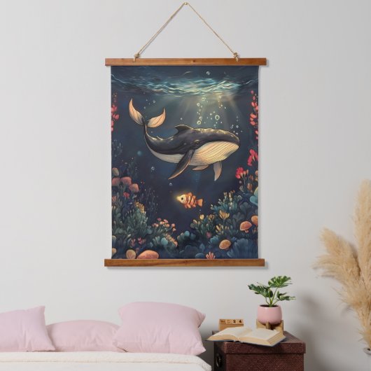 De bewaker van de diepte hangend wandkleed (Slaapkamer)