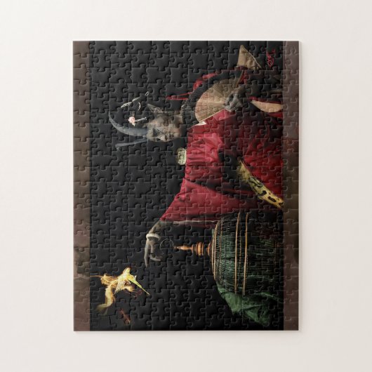De Bewaker van de Vlammen - Gotische Puzzel (Verticaal)