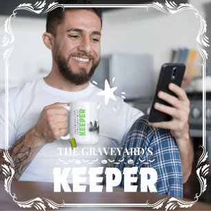 De bewaker van het kerkhof koffiemok