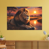De bewaker van Twilight Canvas Afdruk (Insitu (Woonkamer))