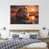 De bewaker van Twilight Canvas Afdruk (Insitu (Slaapkamer))