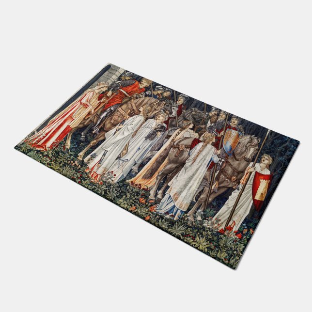 De bewapening en het vertrek van de nachten deurmat (Schuin)