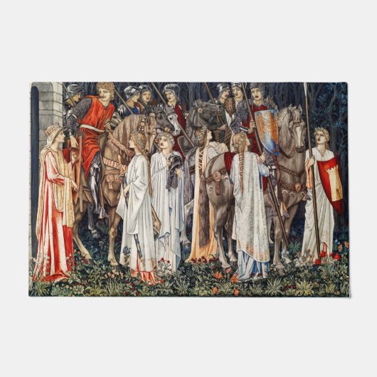 De bewapening en het vertrek van de nachten deurmat (Voorkant)