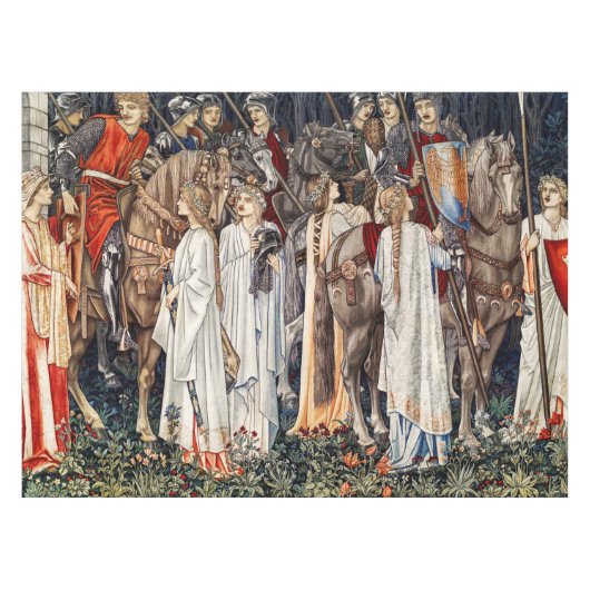 De bewapening en het vertrek van de nachten  tafelkleed (Voorkant (Horizontaal))