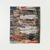 De bewapening en het vertrek van de nachten  wandkleed (Voorkant)