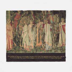 De bewapening en het vertrek van de ridders. Numme Fleece Deken