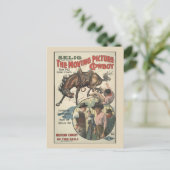 De bewegende Afbeelding Cowboy Aankondigingskaart (Staand voorkant)