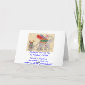 De Bewegende Dag van olifanten Kaart (Achterkant)