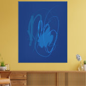 De bewegende lijn Verrekte Druk van het Canvas Afdruk (Insitu (Woonkamer))