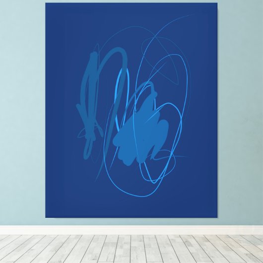 De bewegende lijn Verrekte Druk van het Canvas Afdruk (Insitu (Houten vloer))