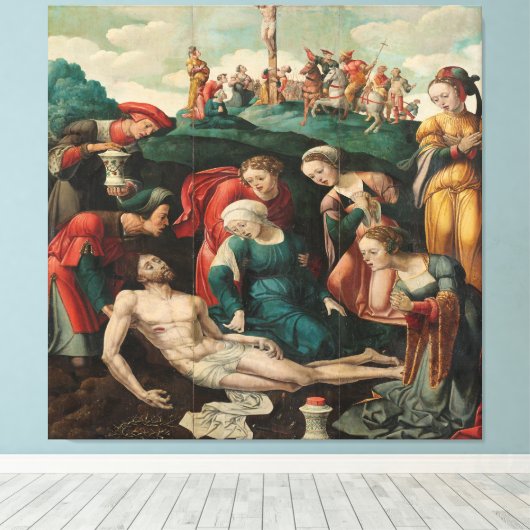 De Bewening van Christus Canvas Afdruk (Insitu (Houten vloer))