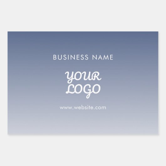 De bewerkbare verloopkleur van uw Logo Inpakpapier Vel (Voorkant 2)