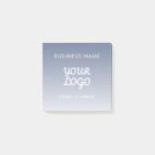 De bewerkbare verloopkleur van uw Logo Post-it® Notes (Voorkant)