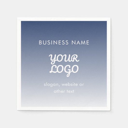 De bewerkbare verloopkleur van uw Logo Servet (Voorkant)