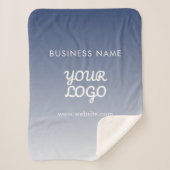 De bewerkbare verloopkleur van uw Logo Sherpa Deken (Voorkant)