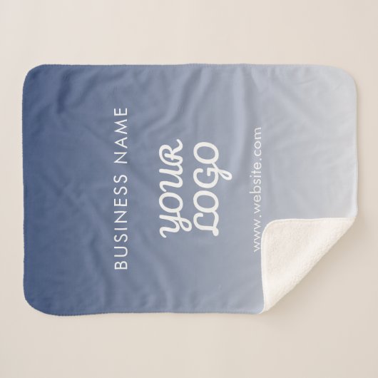 De bewerkbare verloopkleur van uw Logo Sherpa Deken (Voorkant (horizontaal))